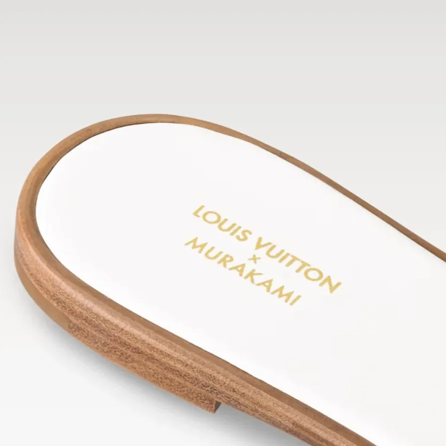 Louis Vuitton LV x TM Lily Flat Mule White 1AHM34 Louis Vuitton LV x TM Lily Flat Mule White 1AHM34