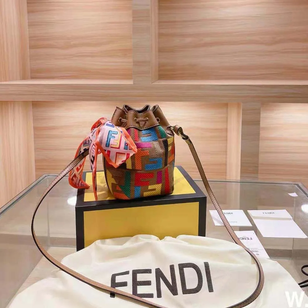 Fendi Mon Tresor Multicolor FF Canvas Mini for Women in Bag Fendi Mon Tresor Multicolor FF Canvas Mini for Women in Bag