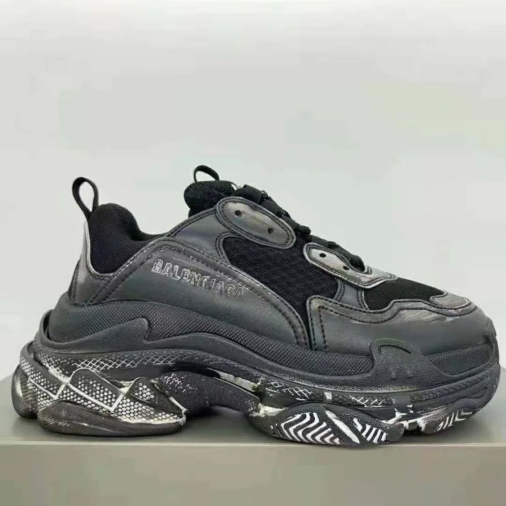 Balenciaga Triple S Faded Sneaker in Black for Women