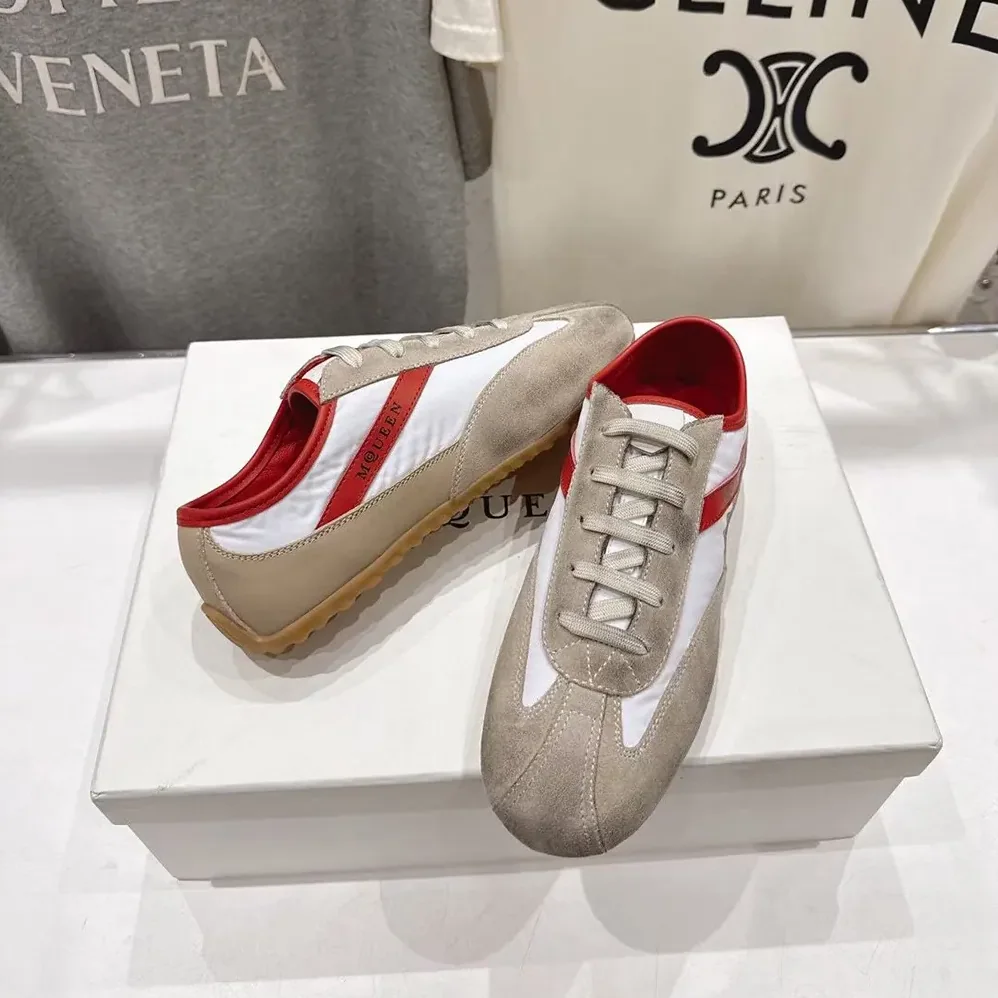 Alexander Mcqueen Boxe Sneaker in White for Unisex in Red