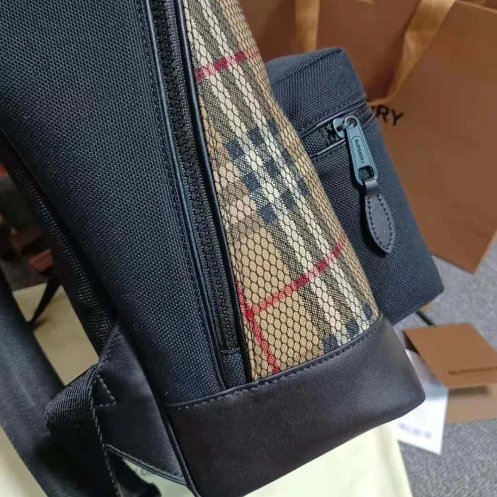 Burberry Check and Mesh Backpack for Women
