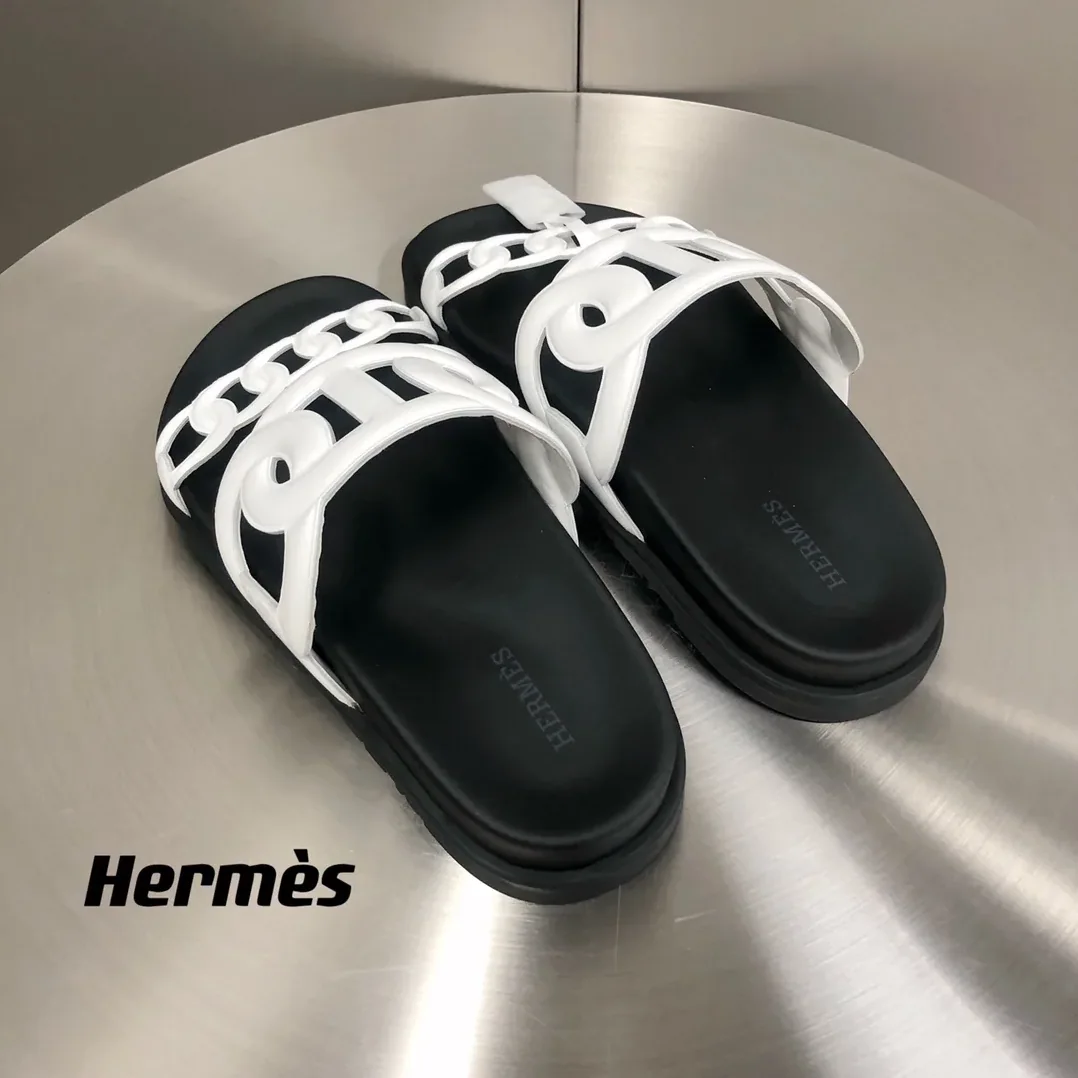 Hermes Extra Sandal White