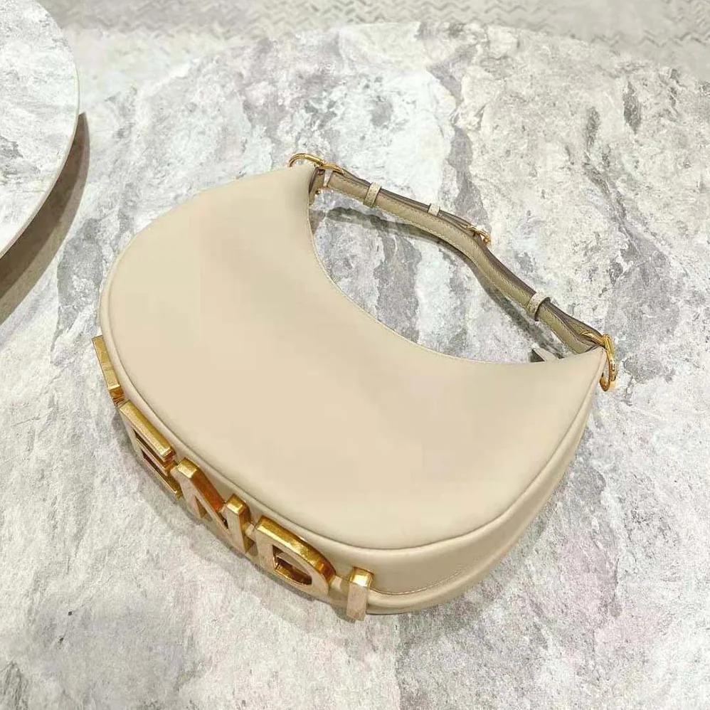 Fendi Fendigraphy Small Beige Leather Bag for Women Fendi Fendigraphy Small Beige Leather Bag for Women