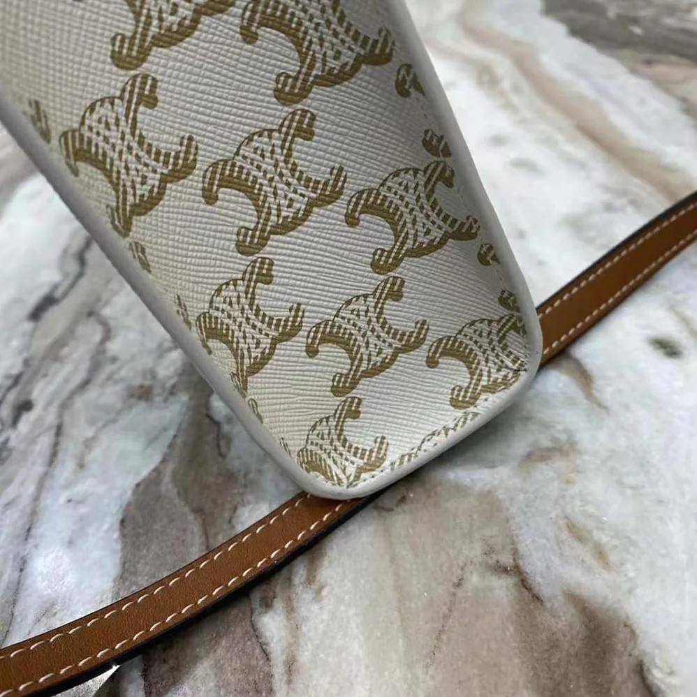 Celine Mini Vertical Cabas in Triomphe Canvas with Celine Print for Women