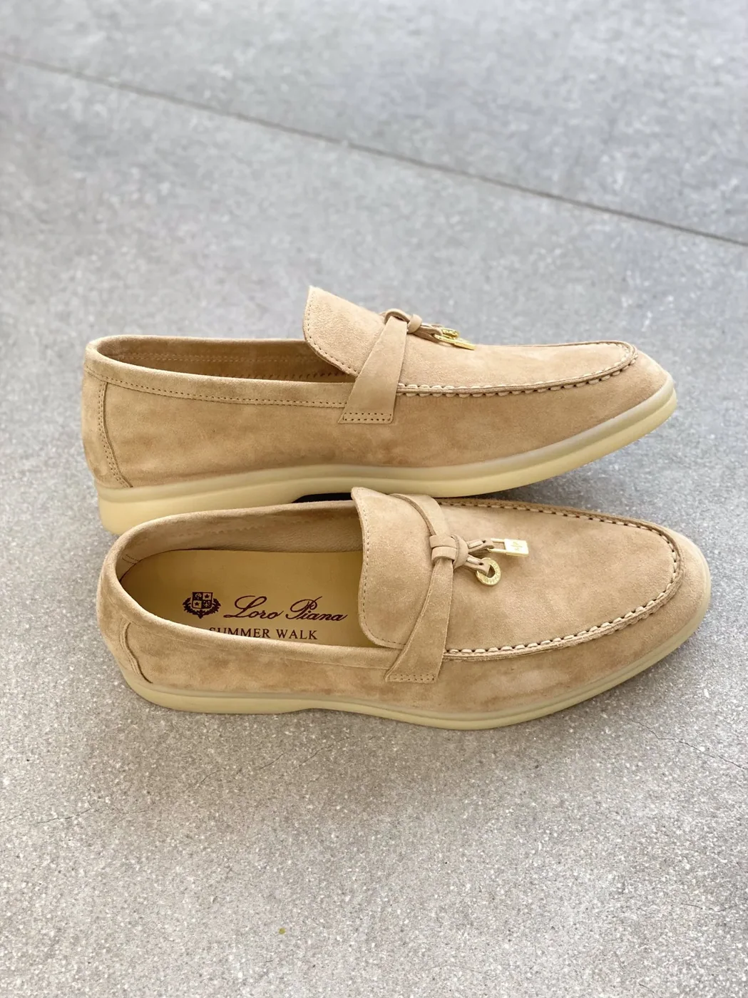 Loro Piana Summer Charms Walk Loafers Sandstone – FAE5444