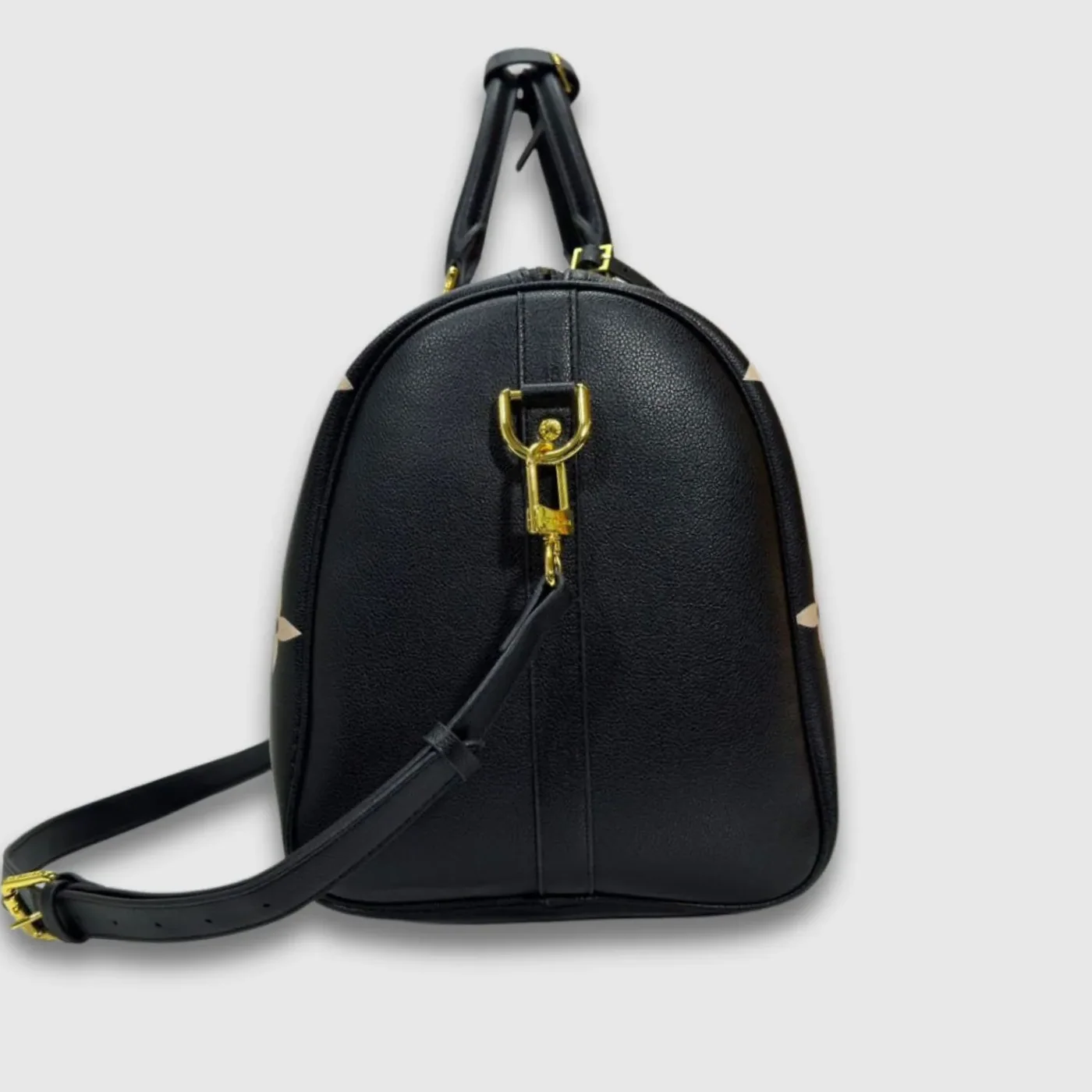 Louis Vuitton Keepall Bandouliere 45 Travel Bag in Black Gold Hardware Louis Vuitton Keepall Bandouliere 45 Travel Bag in Black Gold Hardware
