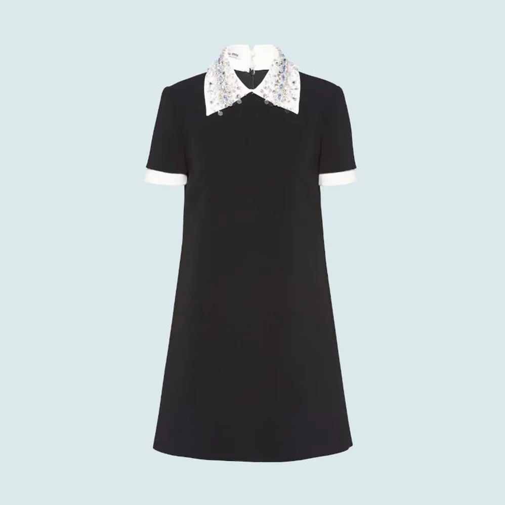 Miu Miu Cady Dress Precious Elegance Full of Contemporary Charm for Women