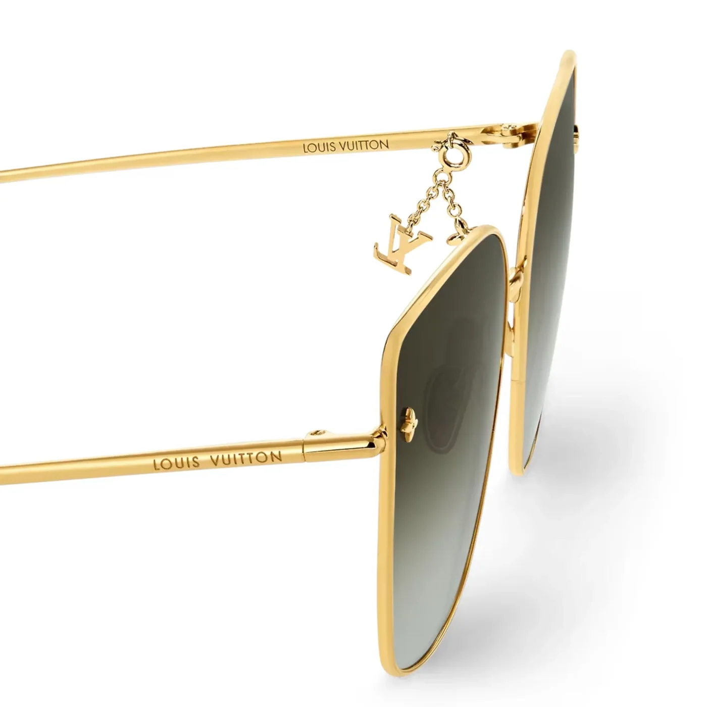 Louis Vuitton Charm Cat Eye Sunglasses Gold Louis Vuitton Charm Cat Eye Sunglasses Gold
