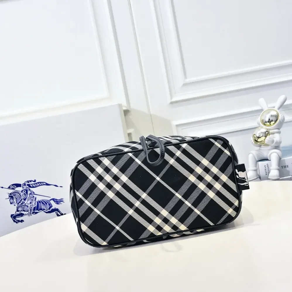 Burberry Medium Check Drawstring Pouch for Women Burberry Medium Check Drawstring Pouch for Women