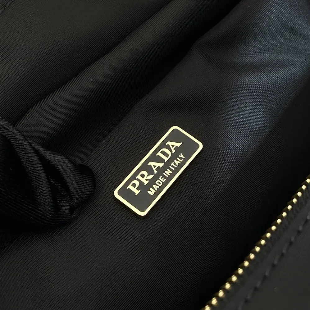 Prada Explore Medium Re-Nylon And Leather Tote Bag for Women in Black