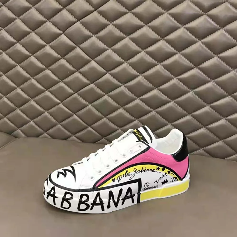 Dolce Gabbana D&G Limited Edition Portofino Sneakers for Women in Pink