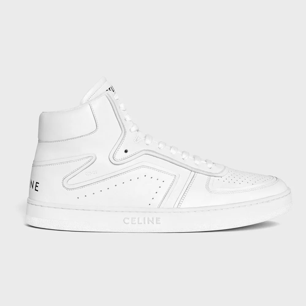 Celine Z Trainer CT-01 High Top Sneaker in Calfskin for Women in White