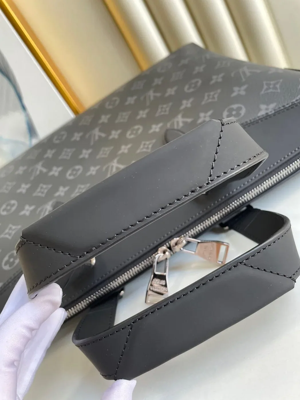Louis Vuitton Briefcase Explorer Monogram Eclipse Canvas