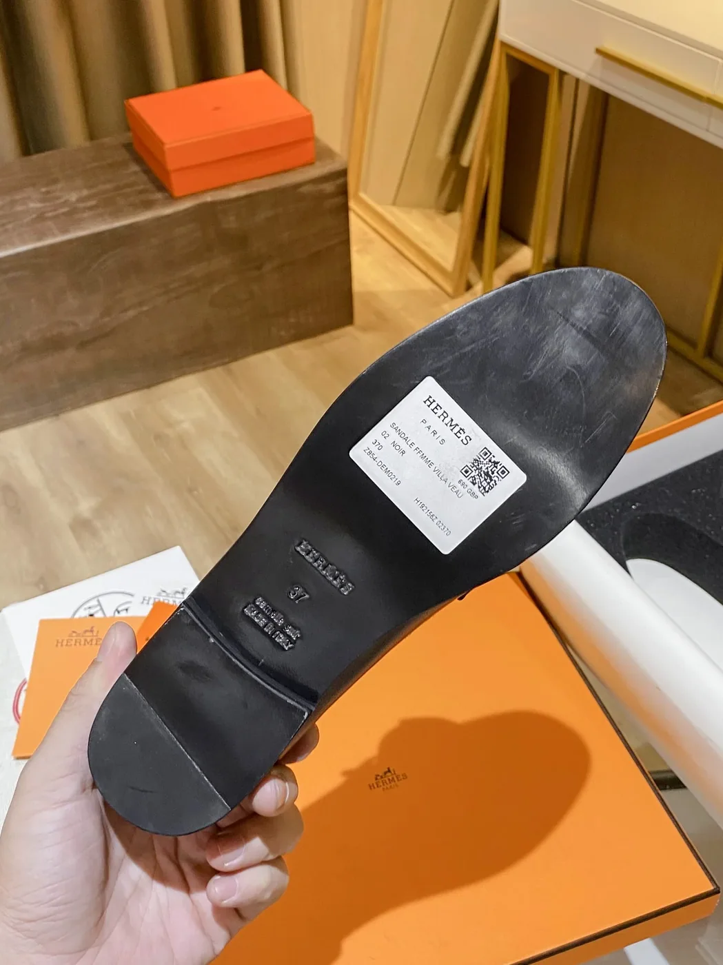 Hermes Destin Loafers Black