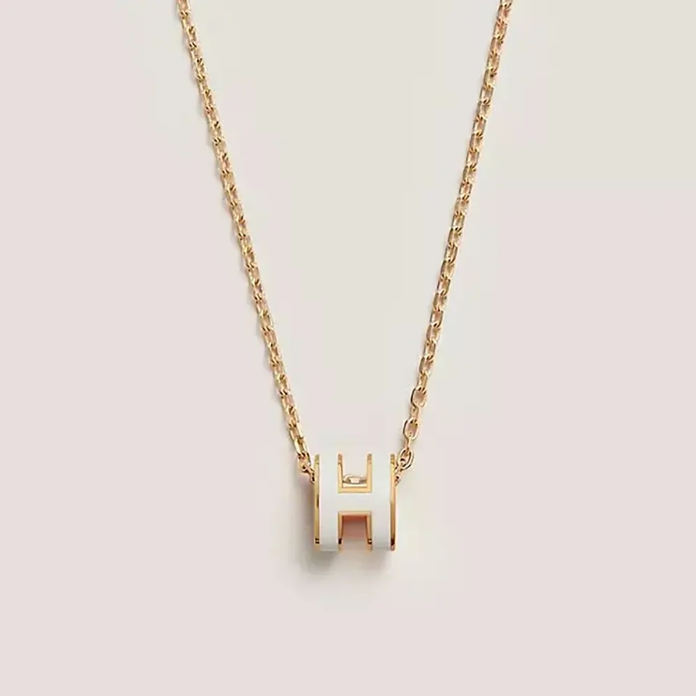 Hermes Mini Pop H Pendant-White H147992F 49 for Women