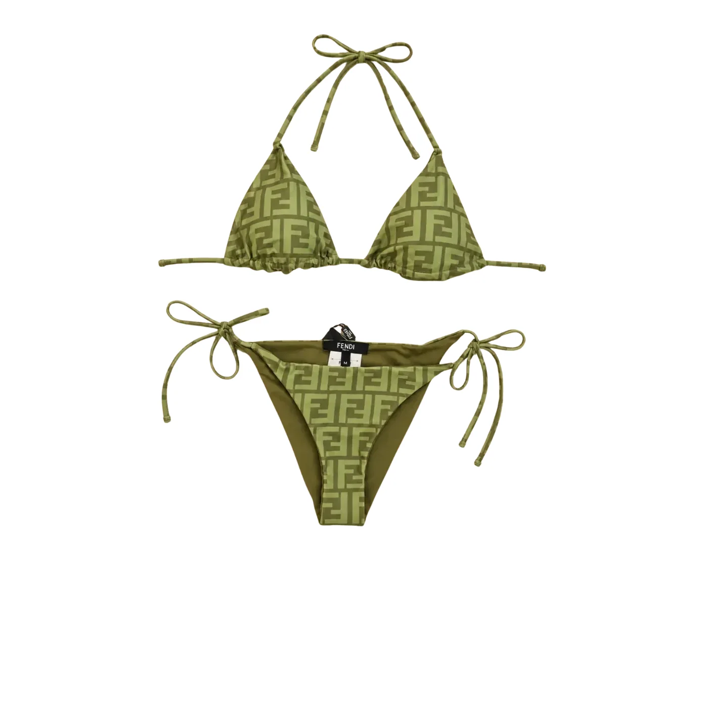 Fendi FF Monogram Bikini Olive Green Fendi FF Monogram Bikini Olive Green