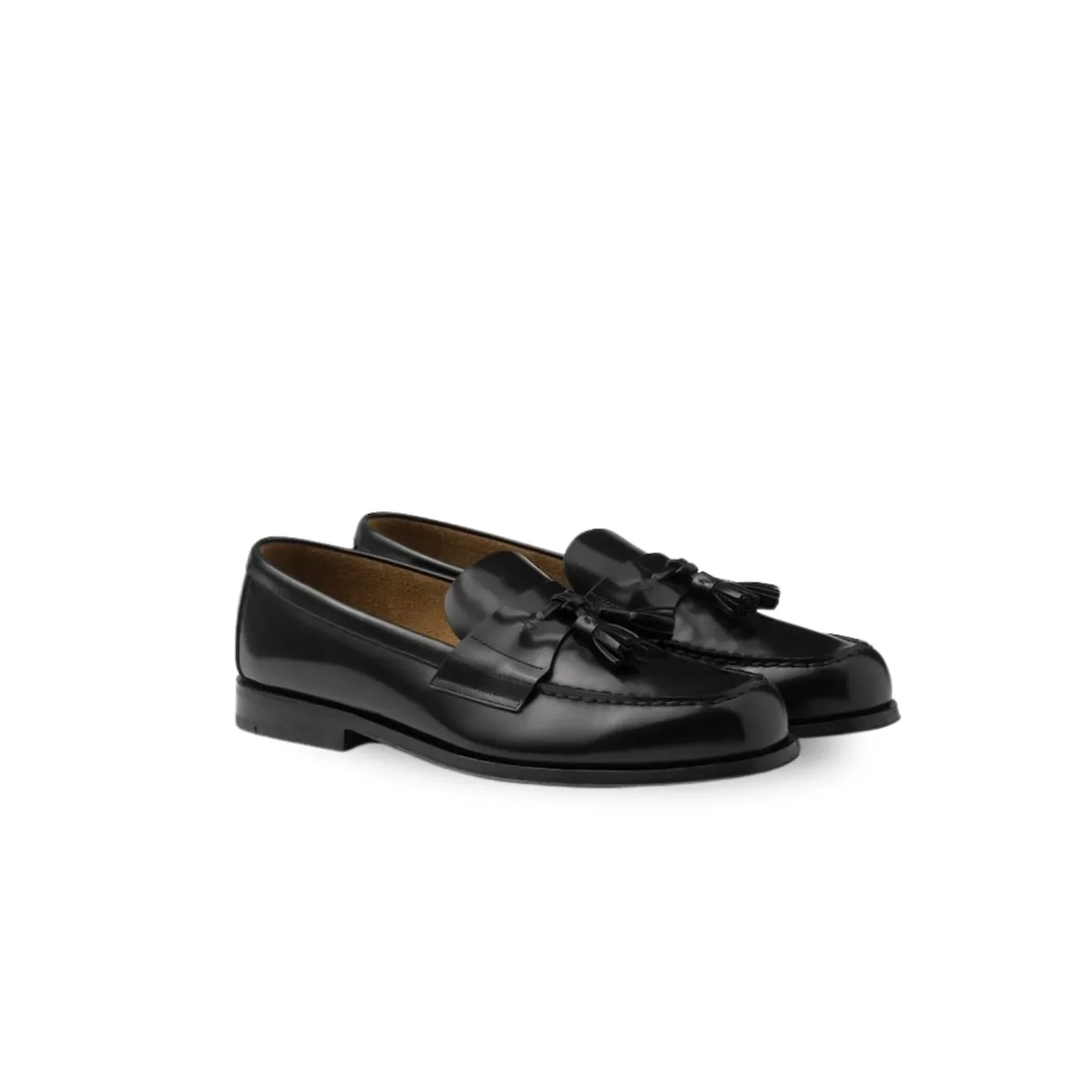 Prada Brushed Leather Loafers Black 2DB214_055_F0002_F_C000
