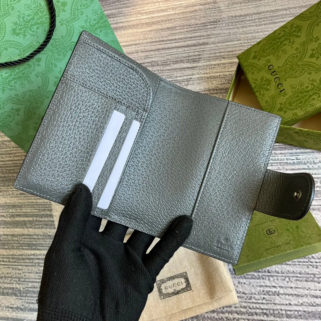 Gucci Ophidia Card Case Supreme Canvas Grey /