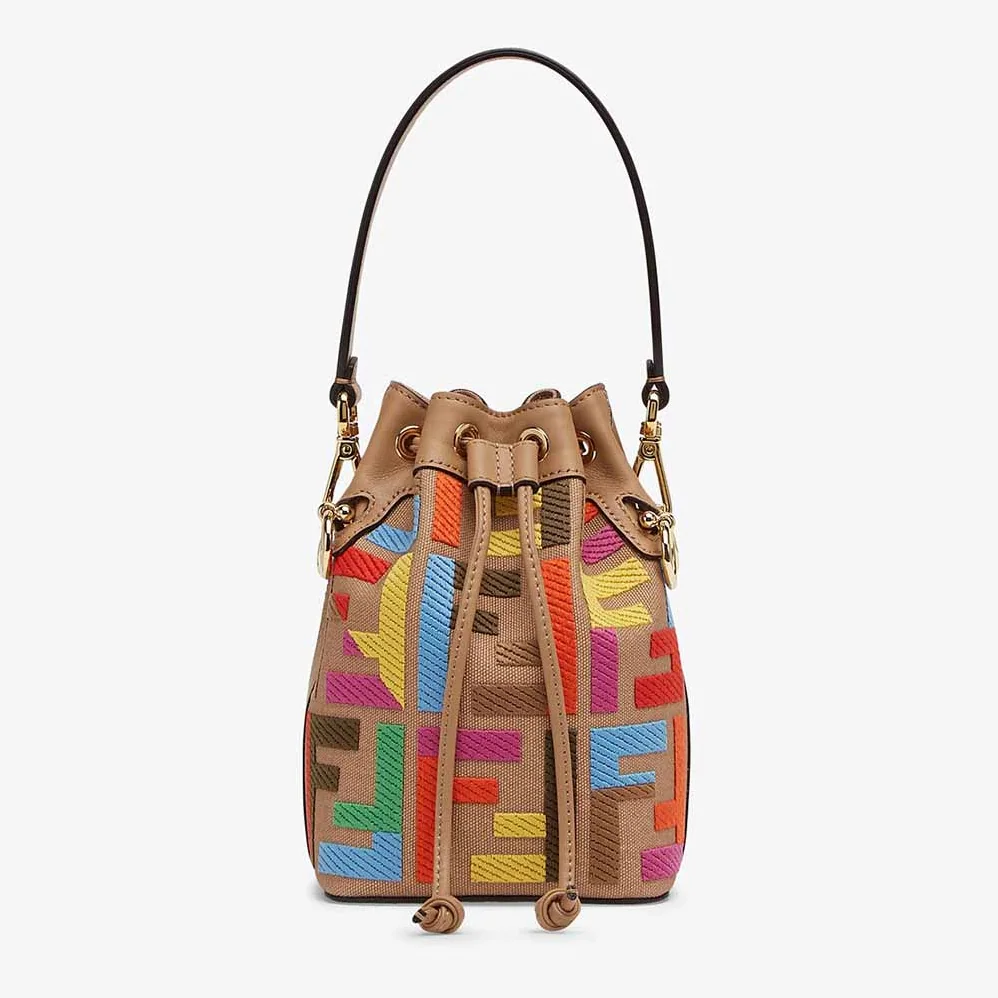 Fendi Mon Tresor Multicolor FF Canvas Mini for Women in Bag Fendi Mon Tresor Multicolor FF Canvas Mini for Women in Bag