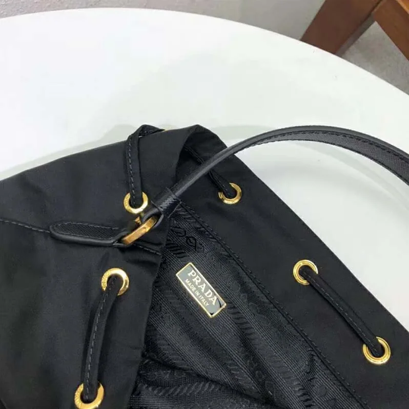 Prada Fabric Shoulder Bag for Unisex in Black Prada Fabric Shoulder Bag for Unisex in Black