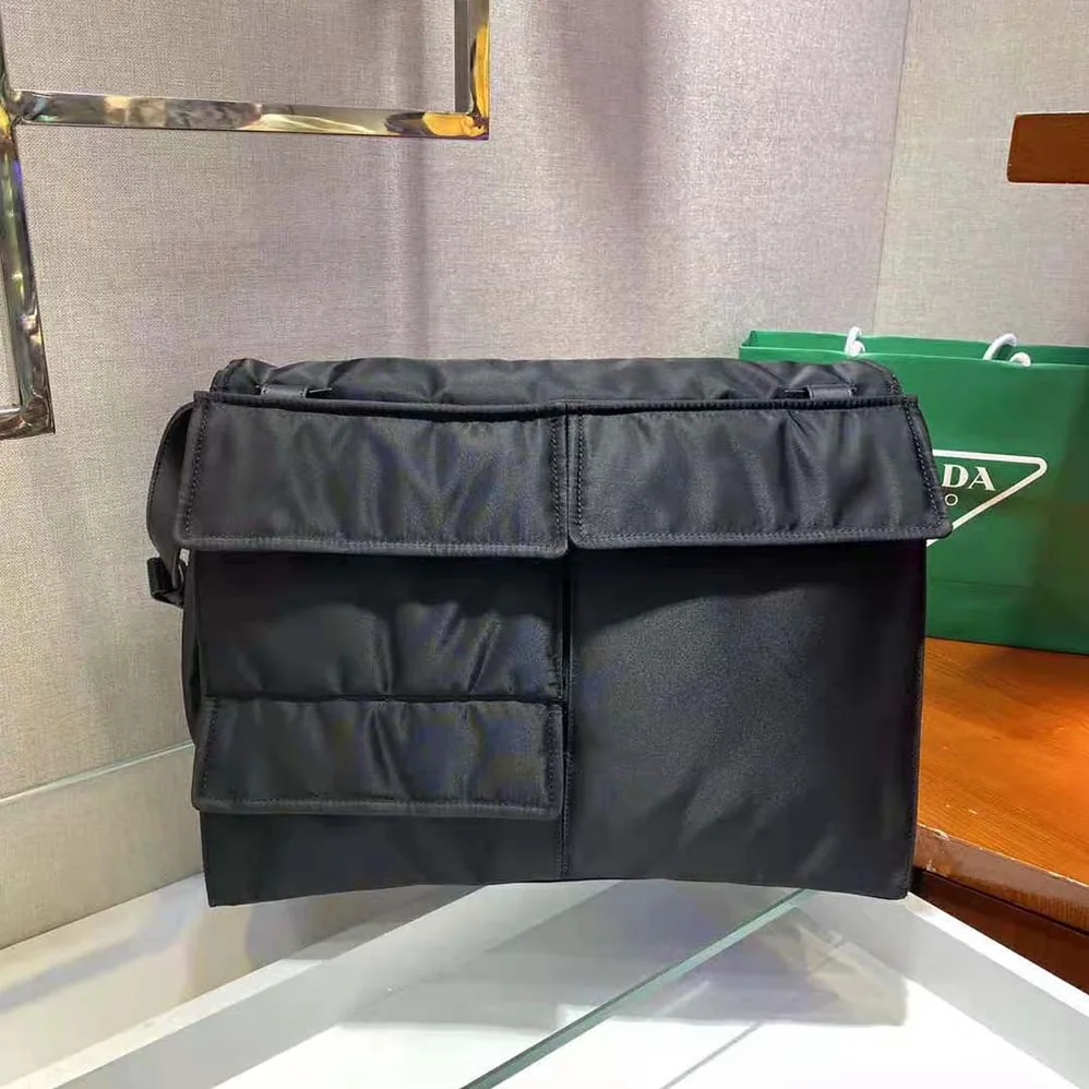 Prada Re-Nylon Large Padded Shoulder Bag for Women in Black Prada Re-Nylon Large Padded Shoulder Bag for Women in Black