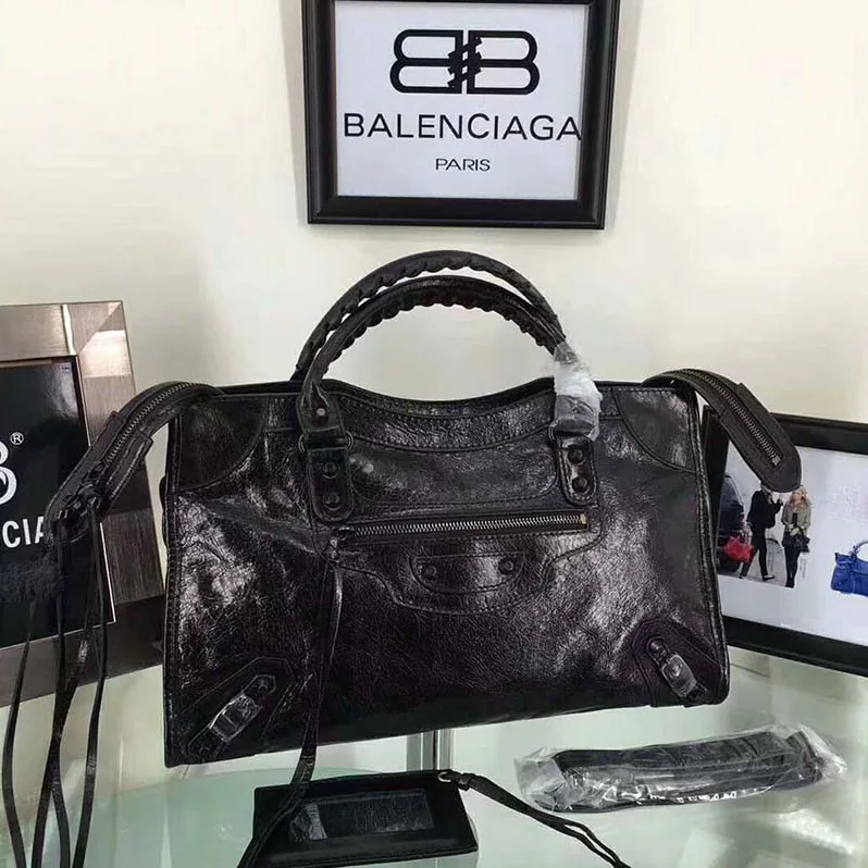 Balenciaga Classic City Top Handle and Should Bag in Black Balenciaga Classic City Top Handle and Should Bag in Black