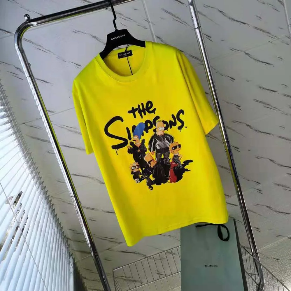 Balenciaga Simpsons Tm and 20th Television T for Men in shirt Oversized in Yellow