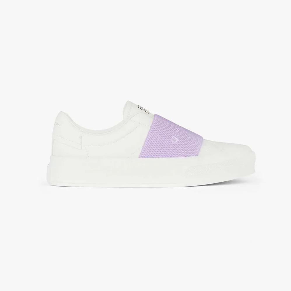 Givenchy Sneakers City Sport in Leather with GIVENCHY Webbing for Unisex in Purple Givenchy Sneakers City Sport in Leather with GIVENCHY Webbing for Unisex in Purple