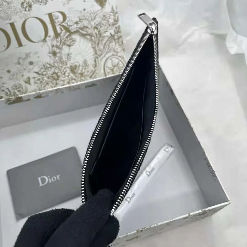 Dior A5 Pouch Black Dior Oblique Jacquard for Men