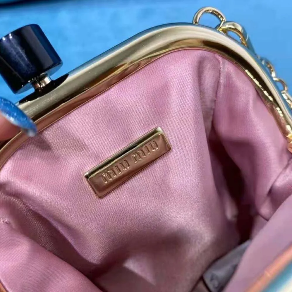 Miu Miu Miu Belle Nappa Leather Mini-Bag for Women in Pink Miu Miu Miu Belle Nappa Leather Mini-Bag for Women in Pink