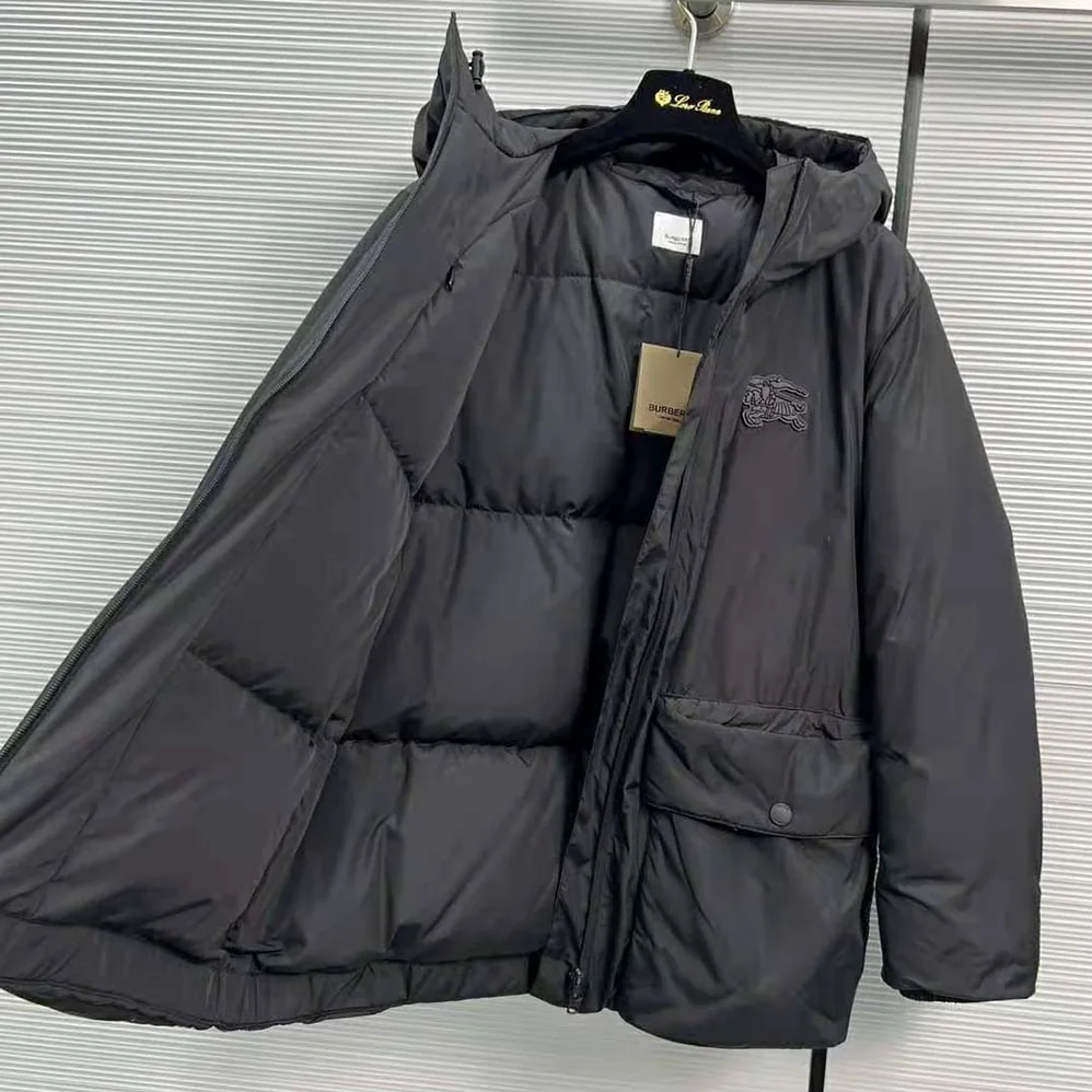 Burberry EKD Hooded Jacket for Men in Black