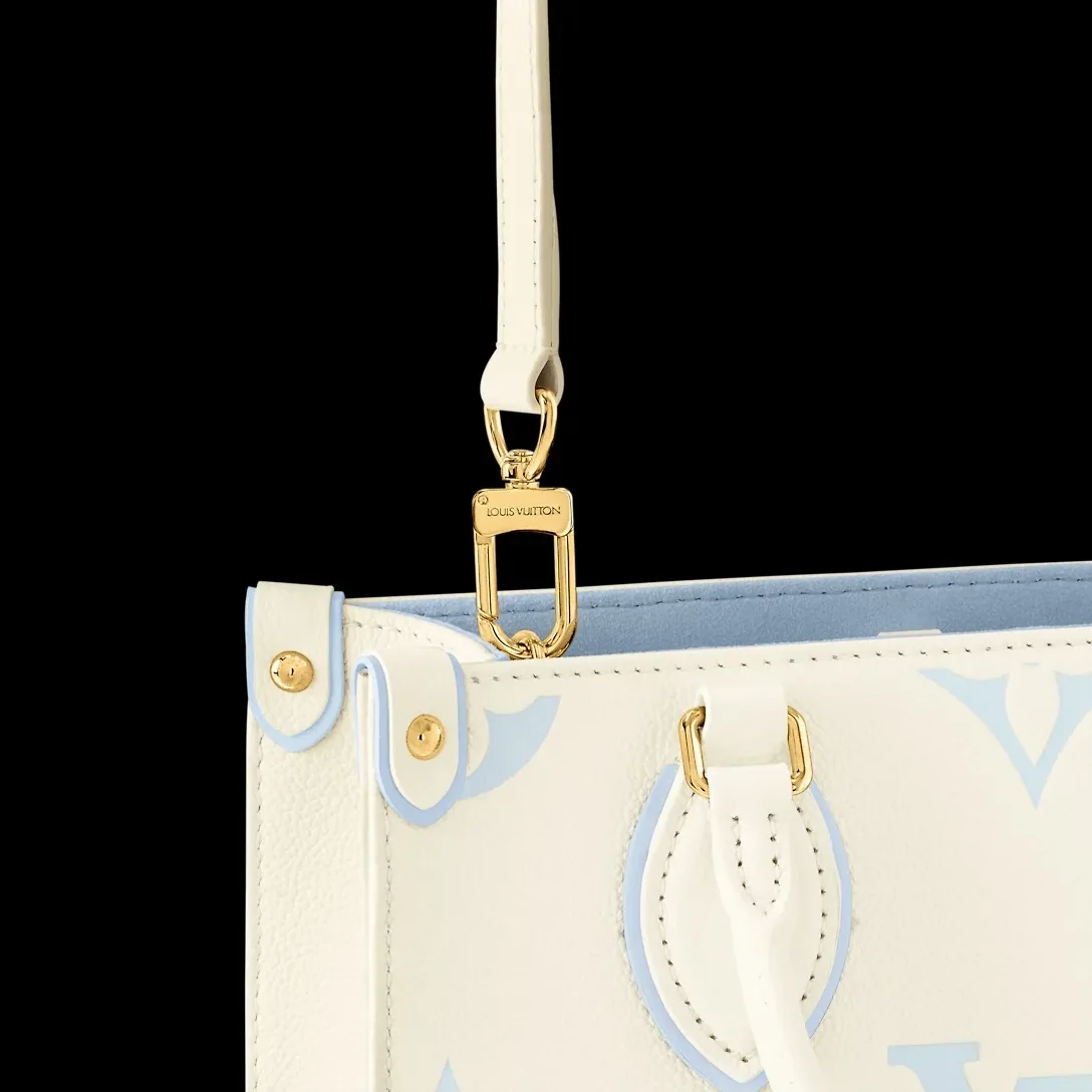 Louis Vuitton OnTheGo PM Tote Bag in White Gold Hardware Louis Vuitton OnTheGo PM Tote Bag in White Gold Hardware
