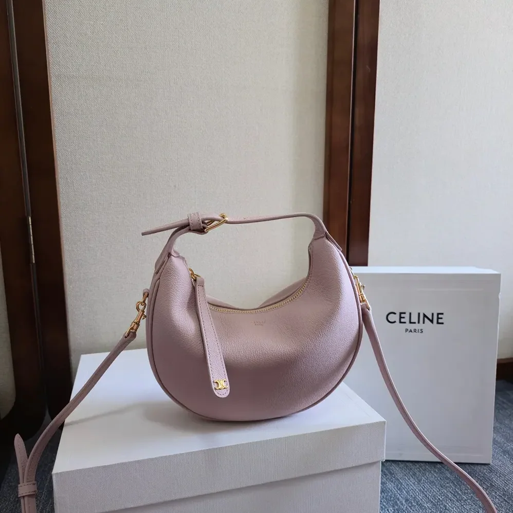 Celine Teen Celine Lulu in Grained Calfskin for Women in Pink Celine Teen Celine Lulu in Grained Calfskin for Women in Pink