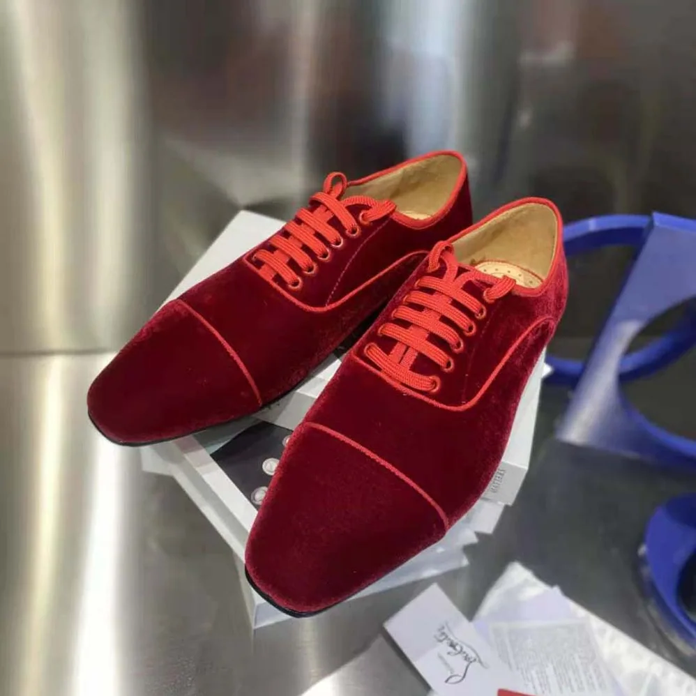 Christian Louboutin So Greggo Oxford Lace-up for Men in Maroon Christian Louboutin So Greggo Oxford Lace-up for Men in Maroon