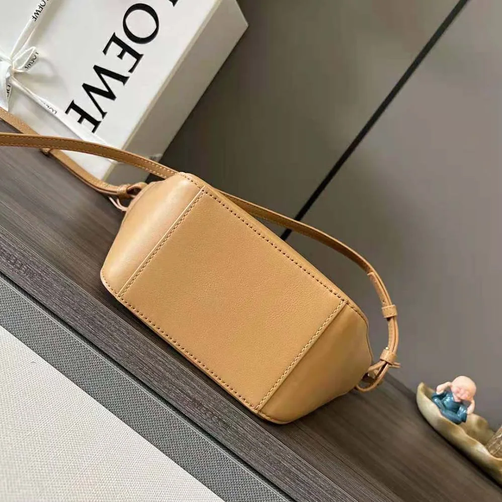 Loewe Mini Hammock Hobo Bag in Classic Calfskin for Women in Brown Loewe Mini Hammock Hobo Bag in Classic Calfskin for Women in Brown