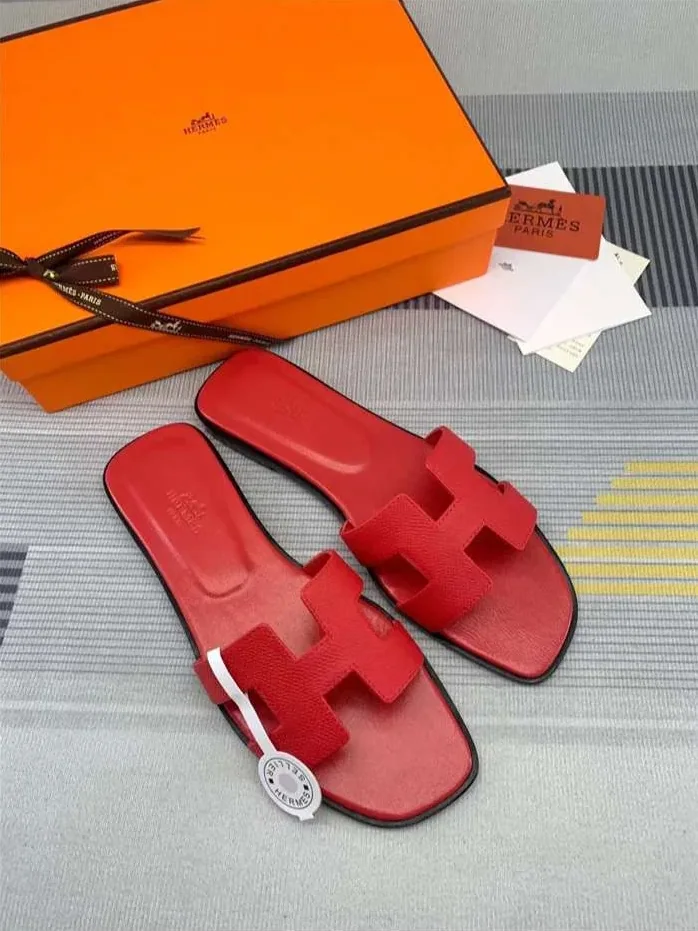 Hermes Oran Sandal Red Hermes Oran Sandal Red
