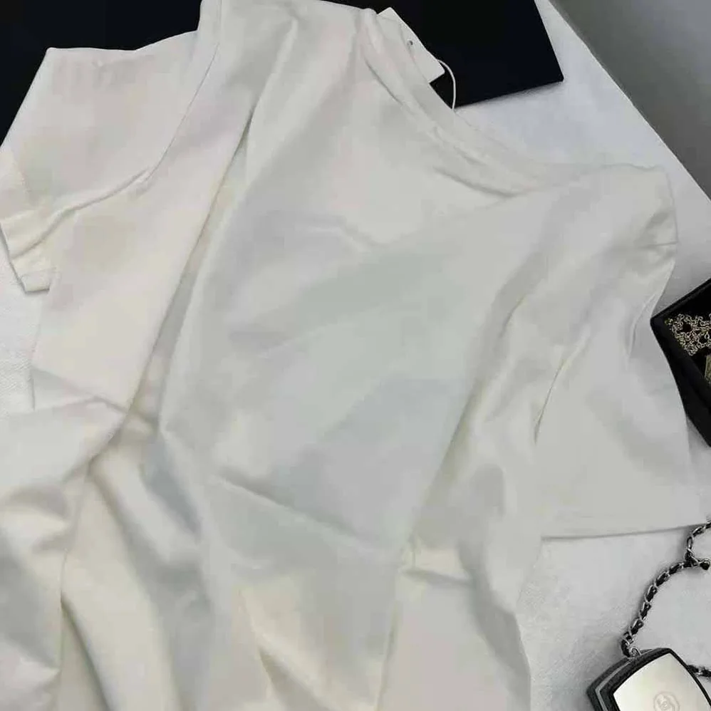 Celine Boxy Cotton Jersey T-shirt for Women in White Celine Boxy Cotton Jersey T-shirt for Women in White