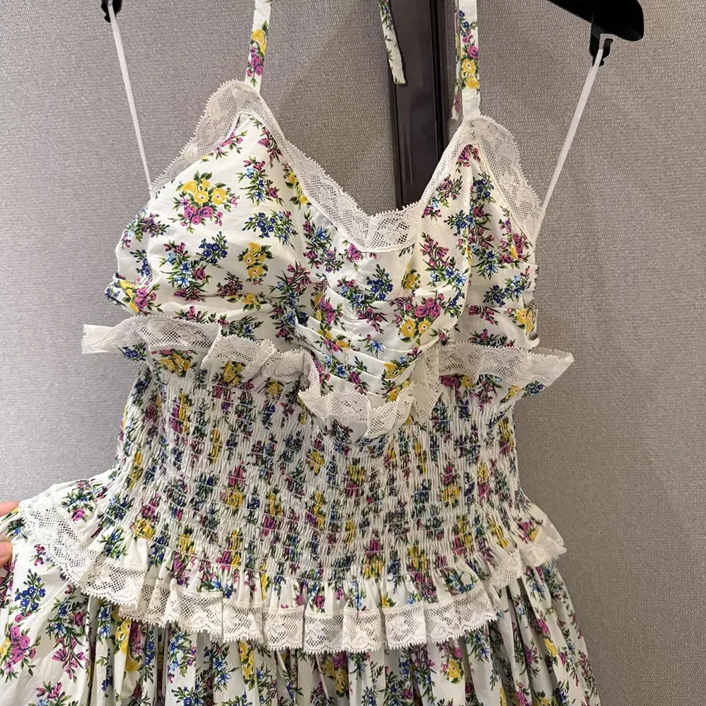 Dolce Gabbana D&G Small Floral for Women in Print Poplin Dress