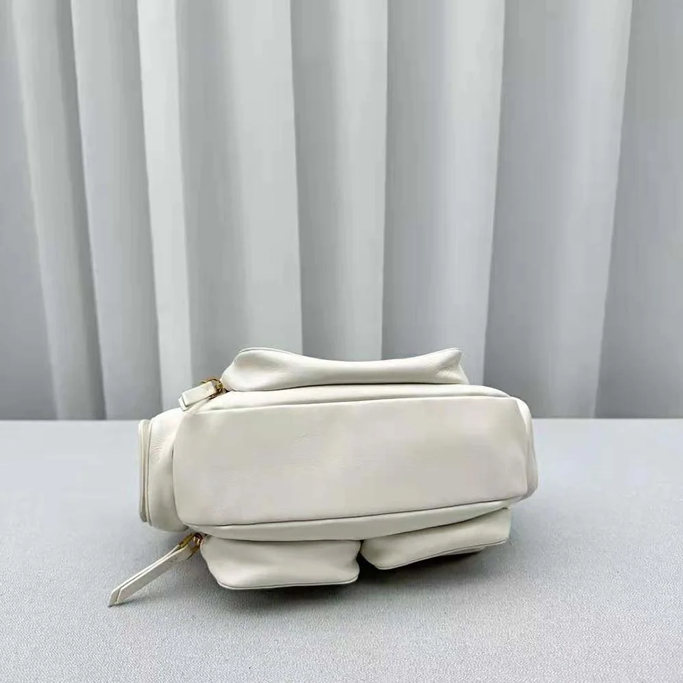 Miu Miu Nappa Leather Pocket Bag for Women in White