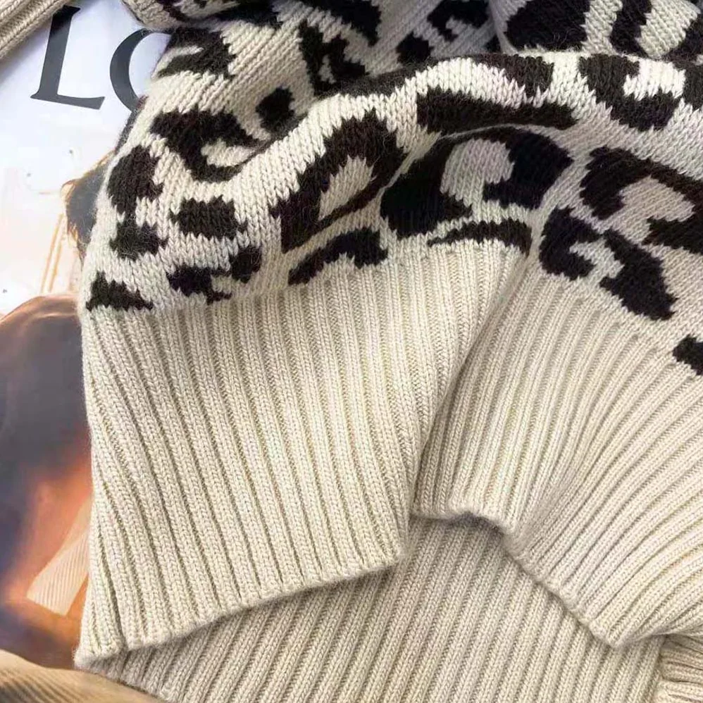Dior Tied Collar Sweater Beige Multicolor Mizza Cashmere for Women