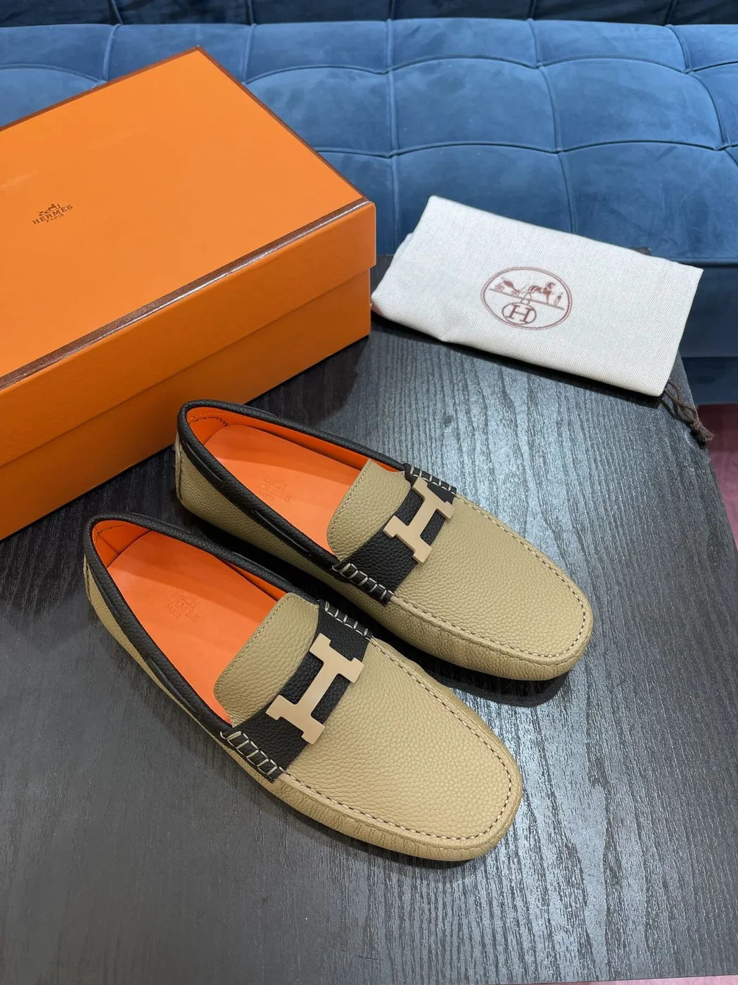 Hermes Irving Loafer Beige Hermes Irving Loafer Beige