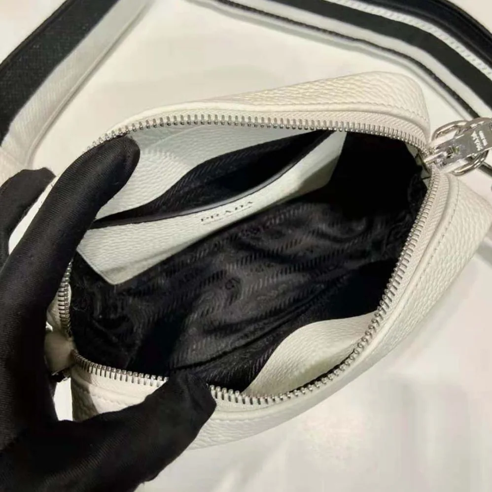Prada Small Leather Bag for Women in White