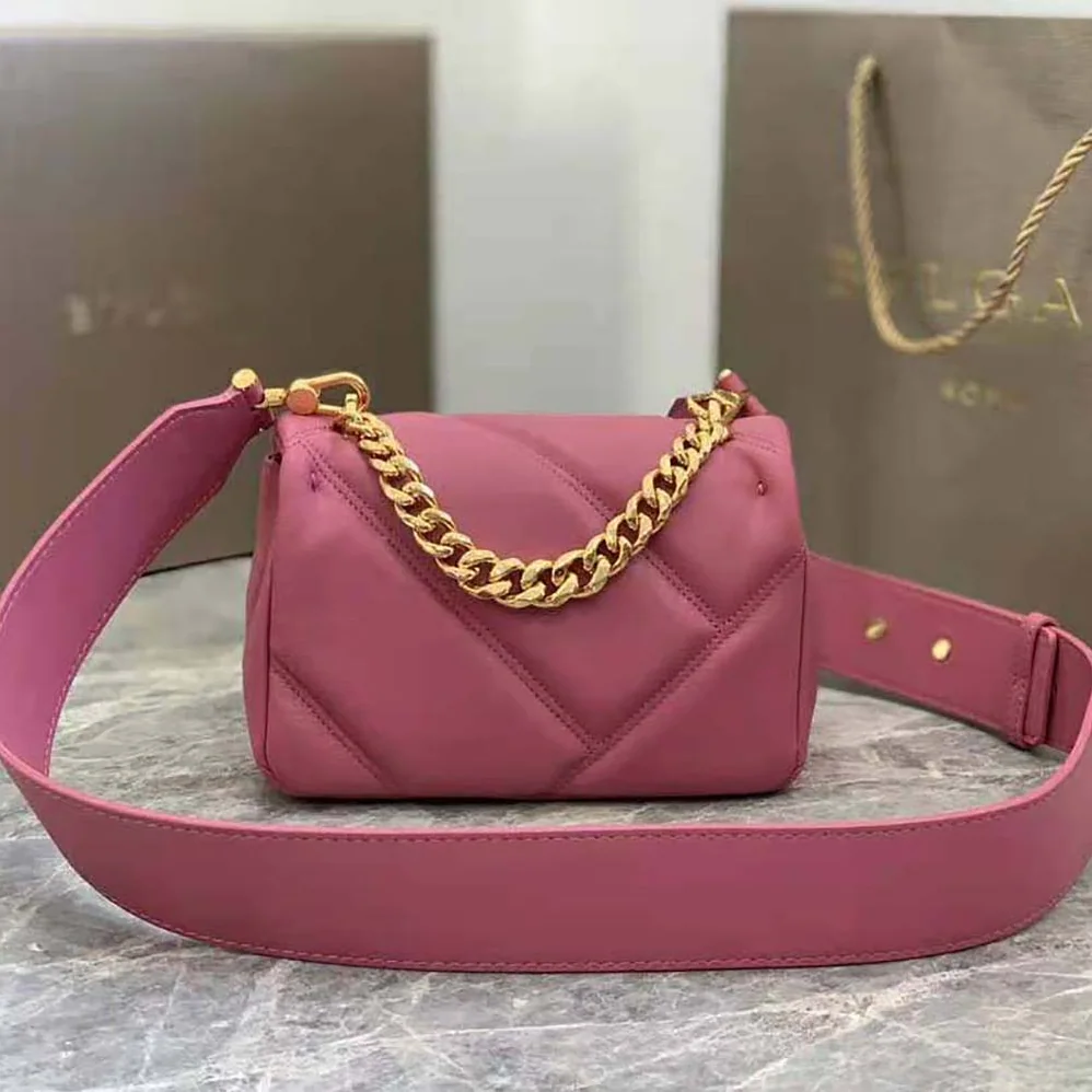 Bvlgari Serpenti Cabochon Crossbody Mini Bag for Women in Pink Bvlgari Serpenti Cabochon Crossbody Mini Bag for Women in Pink