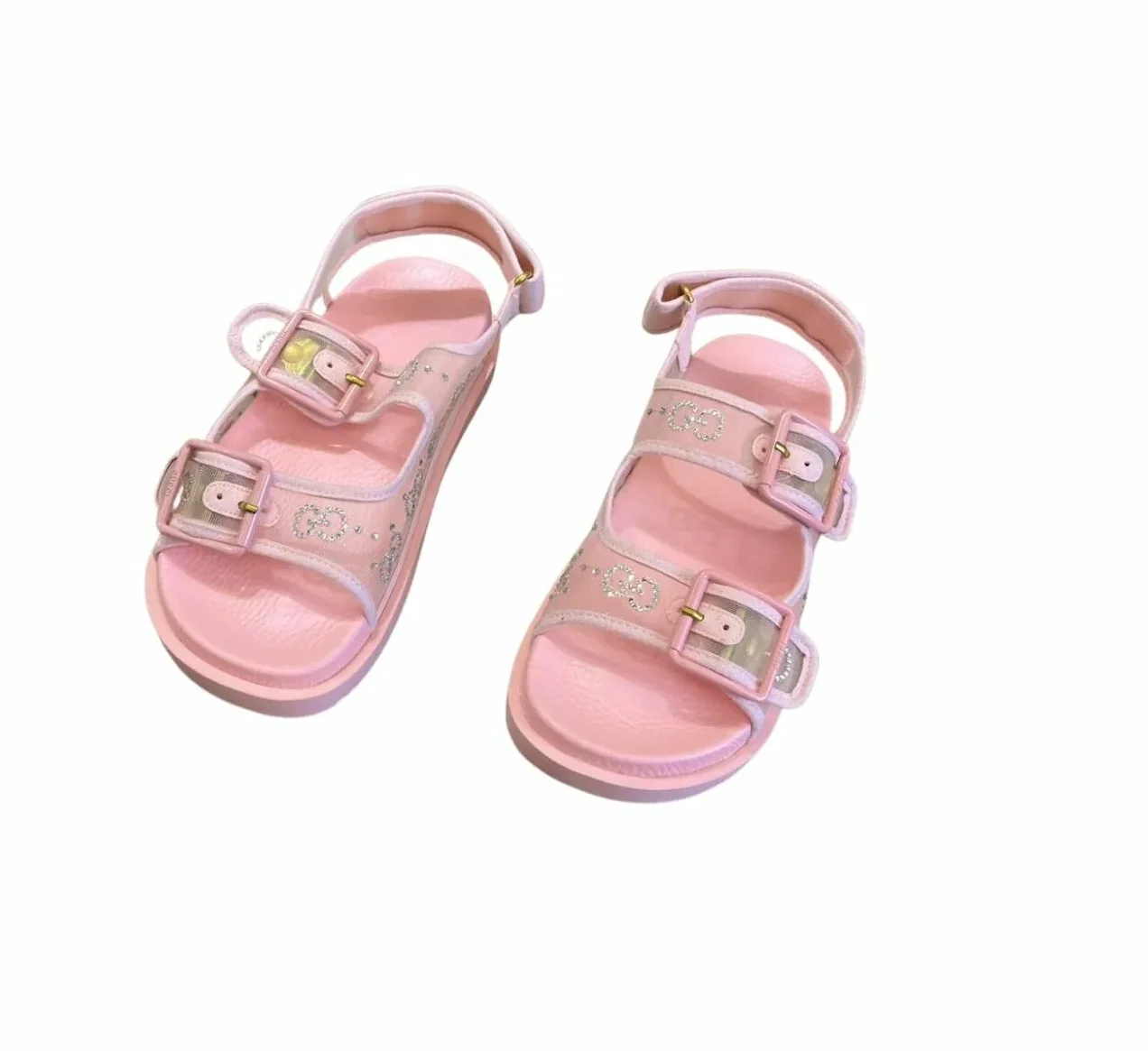 Gucci GG Sandal With Crystals Pink Gucci GG Sandal With Crystals Pink
