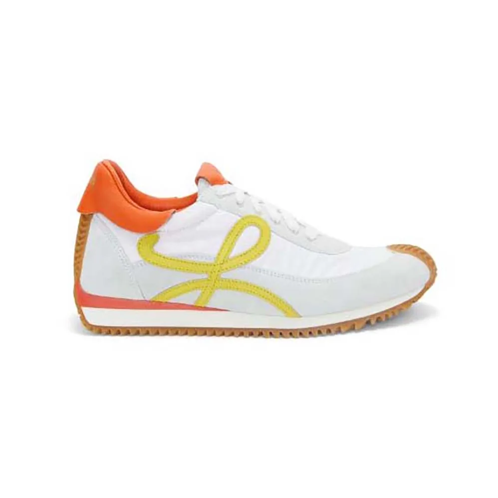 Loewe Flow Runner in Calfskin and Nylon for Unisex in Yellow Loewe Flow Runner in Calfskin and Nylon for Unisex in Yellow