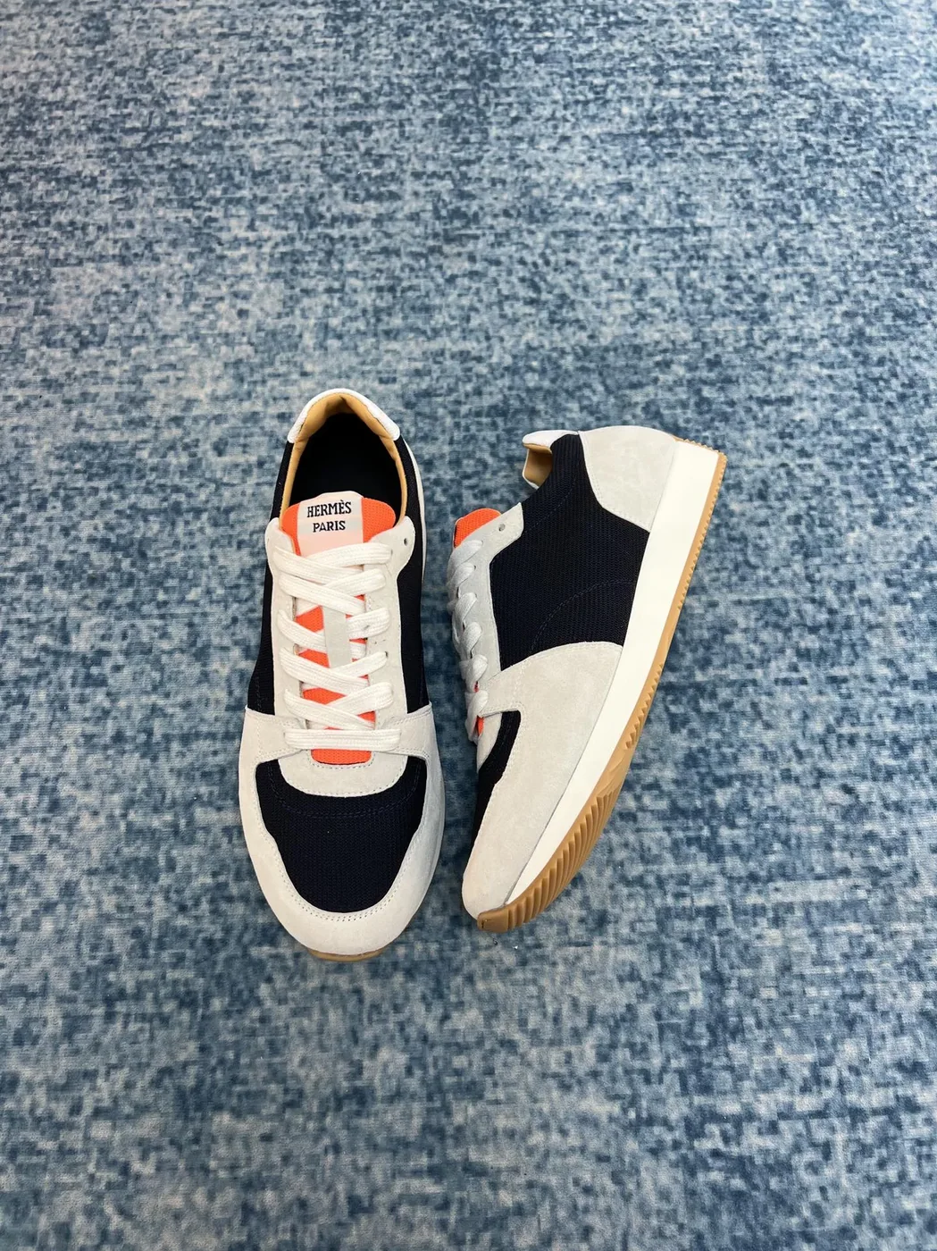 Hermes Escape Sneaker Black in White Hermes Escape Sneaker Black in White