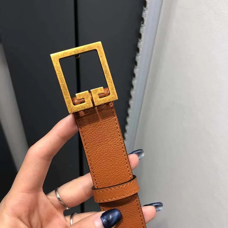 Givenchy Double G Belt in Leather for Women in Orange Givenchy Double G Belt in Leather for Women in Orange