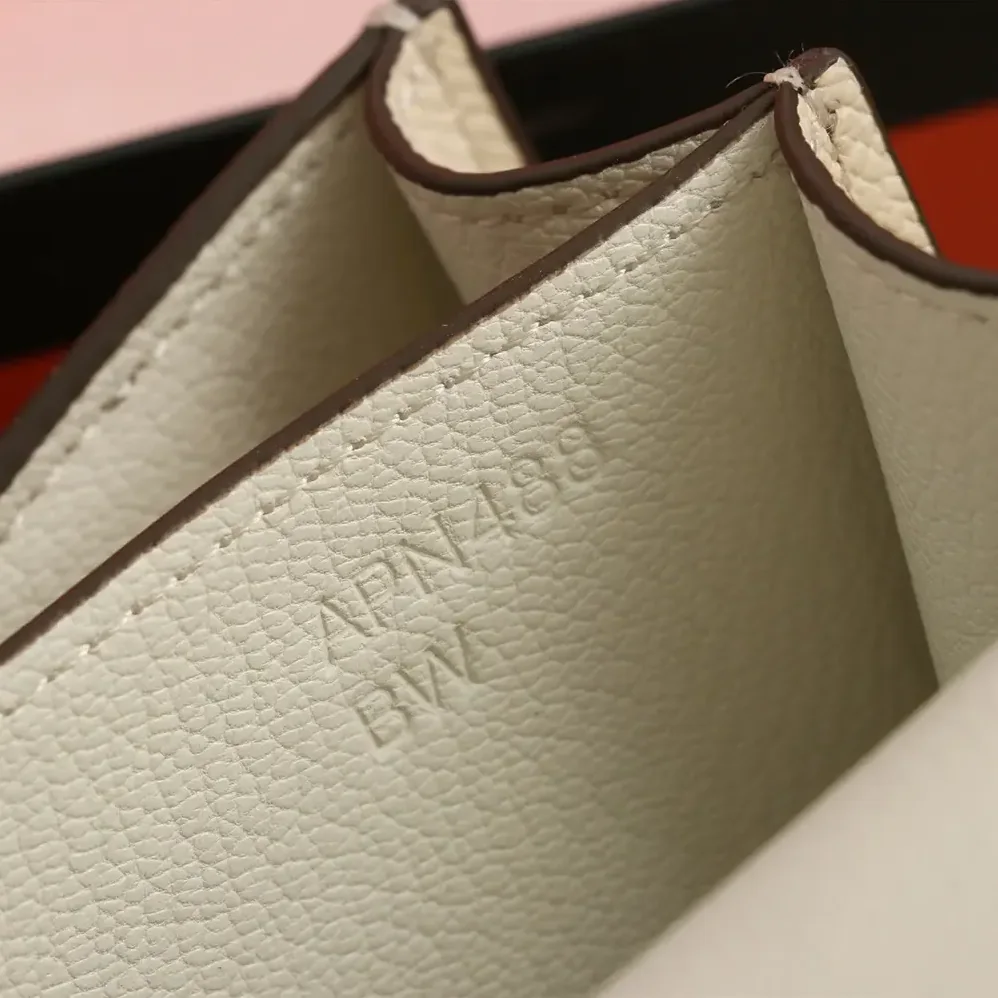 Hermes Constance 18 Bag Epsom Leather for Women in White/Gold