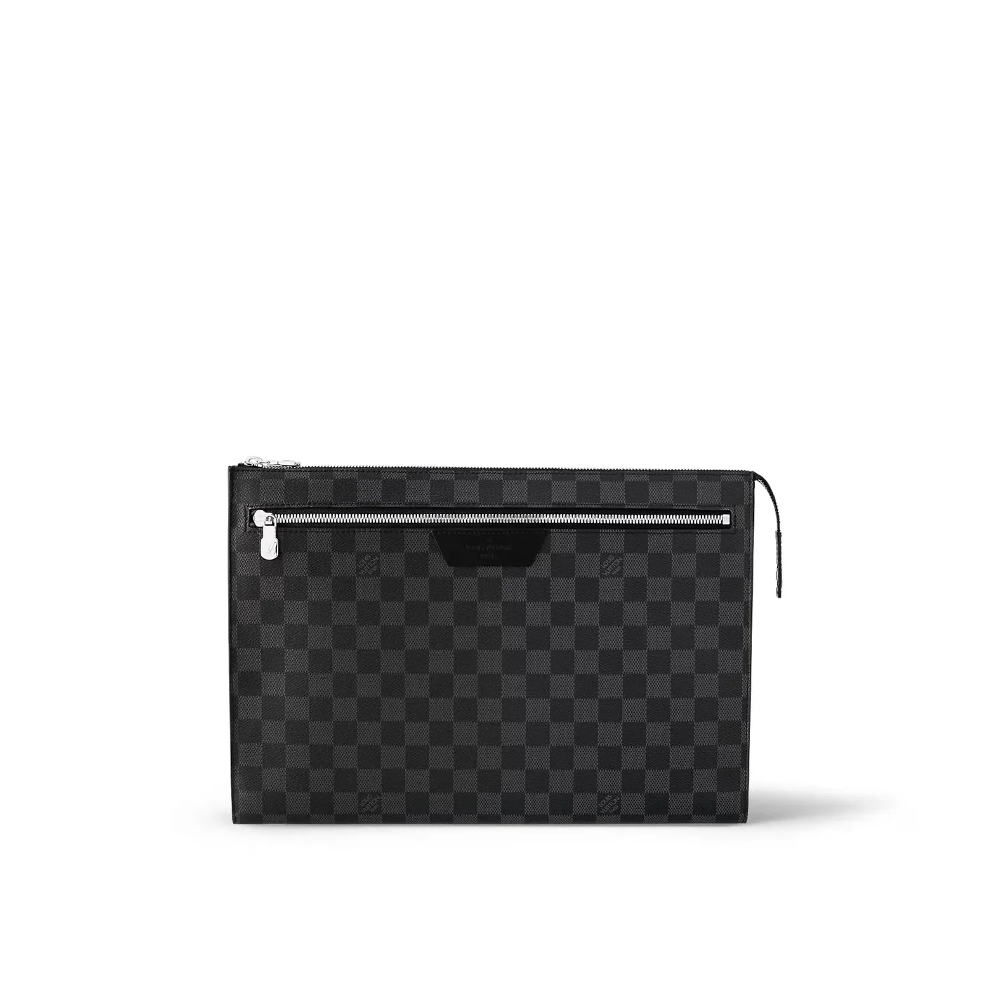 Louis Vuitton Pochette 24H Clutch & Pouch / Black Damier Graphite Canvas Palladium Hardware