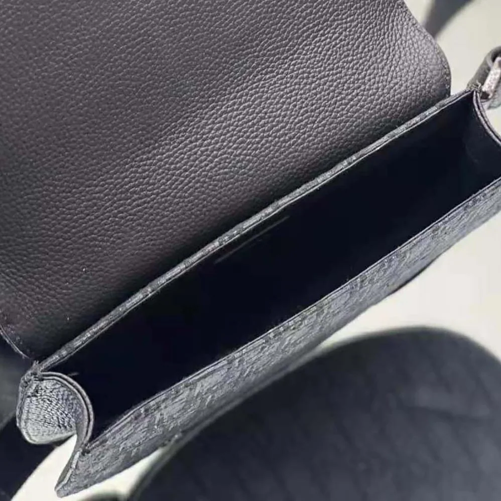 Dior Saddle Pouch Black Dior Oblique Jacquard for Men